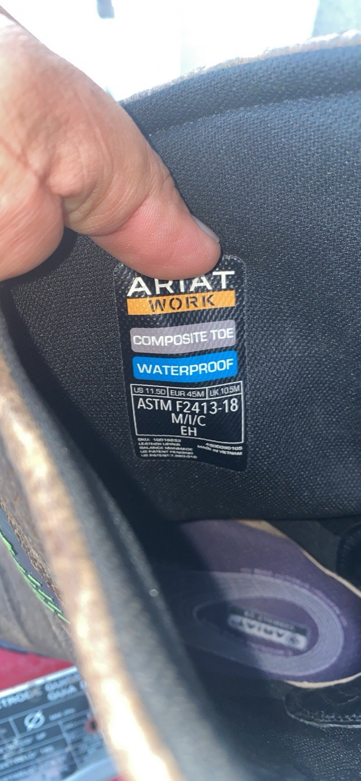 Ariat Catalyst VX Work Wide Square Toe Waterproof… - image 4