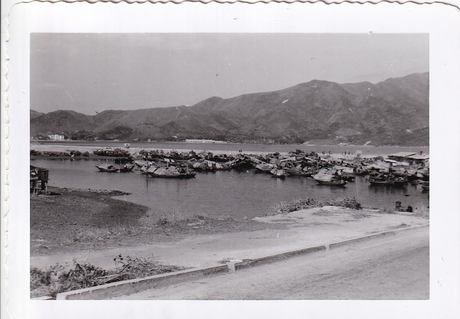 Sampans at Taipo, Hong Kong, original photograph 1950s