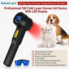 5W Cold Laser Near Infrared Light Therapy Neuropathy Pain Dogs Wound Pain Relief