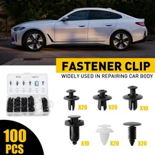 Parts Car Body Plastic Fender Bumper Tool Trim Retainer Fastener Clips Kit 100Pc