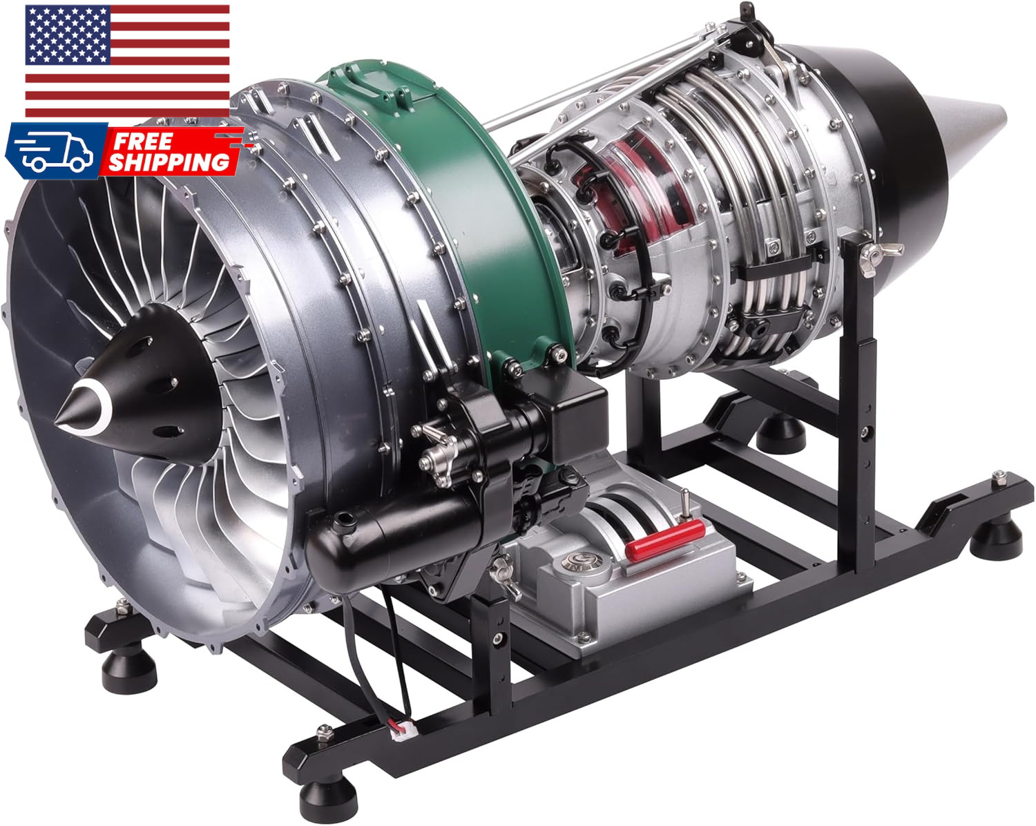 Twin-spool Turbofan Engine Model Kit That Works Metal Asse