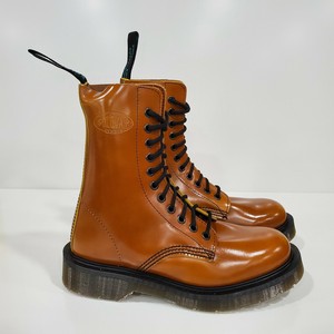 Solovair Dr Martens England Mie Rare Tan Yellow Rub Off Leather Boots Uk4 Us6 Ebay
