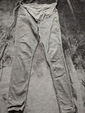 🛍️H&M SUPER SKINNY HIGH RIB maternity Black Jeans Trousers Size EUR L