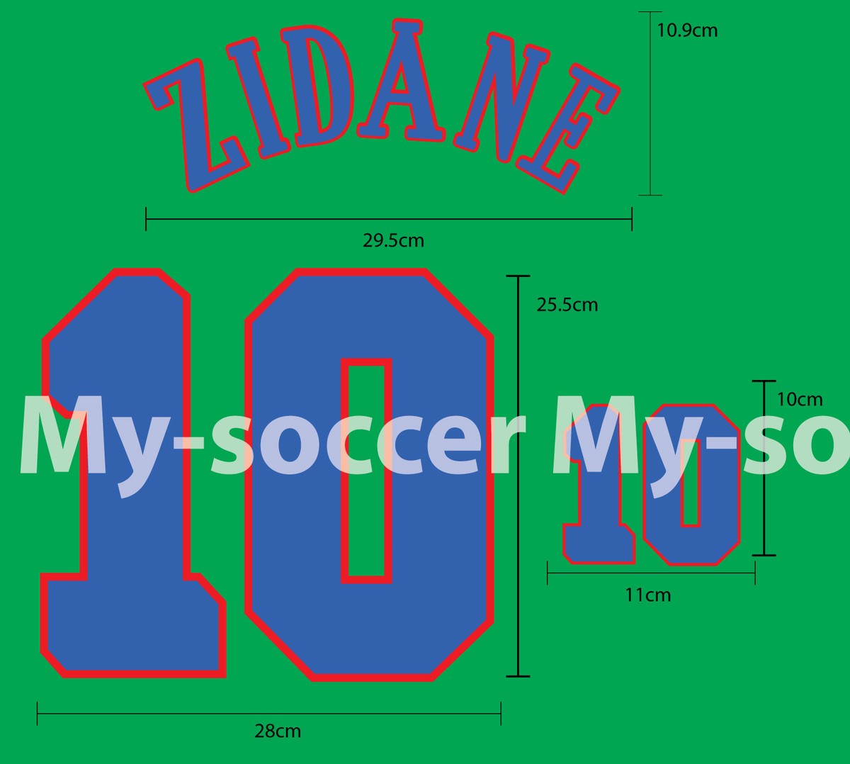 ウェア #10 ZIDANE France 1996 Soccer Uniform NWT ZIDANE 10 L FRANCE NATIONAL TEAM 1996 Maillot Home