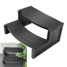 For Universal Spa Hot Tub Outdoor Steps No Slip Multi Purpose Handi-Step Black
