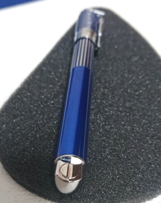 Harley Davidson WATERMAN Blue/Chrome stripe Fountain pen wz
