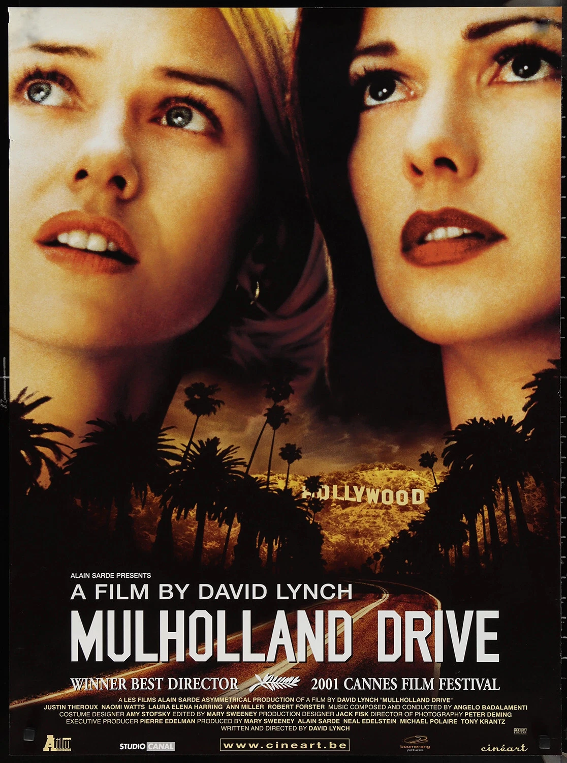 Mulholland Drive Movie Poster 27x40 27"x40" Intl.