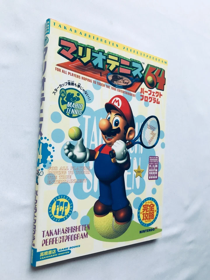 Mario Tennis 64 Perfect Program Guide Libro de Estrategia Primera Edición N64 Nintendo Foto 3 de 4