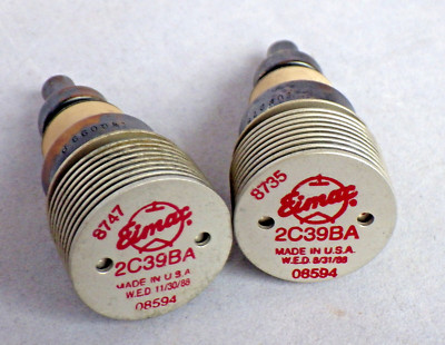 2x Eimax Senderöhre Electron Tube 2C39BA RF VHF/UHF Triode TD1-100C / 2402270855