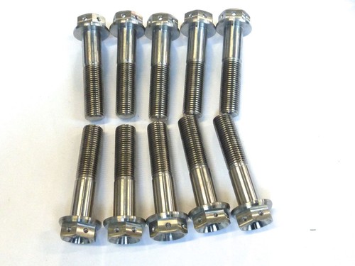 M12 X 1.25 X 55 100 Titane Bride Hexagonal Croix Perceuse Boulons Pro Course - Picture 17 of 17