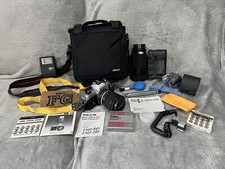 Vintage Nikon FG Film Camera With Accessories  Extra Lenses