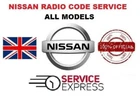 ✅NISSAN RADIO CODE CAR CODES MICRA NOTE QASHQAI ALMERA JUKE CONNECT UNLOCK FAST✅