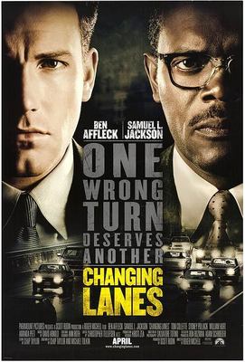 Changing Lanes Movie Poster 27x40 D/S William Hurt Ben Affleck Samuel L. Jackson