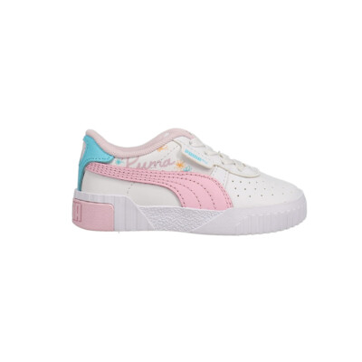 Puma Cali Spring Sketchbook Lace Up  Toddler Girls White Sneakers Casual Shoes 3