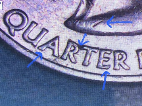 2009 D N Mariana Islands 25C *AU*Doubled Die Hub Doubling Die Chip *KEY YEAR* - Picture 18 of 24