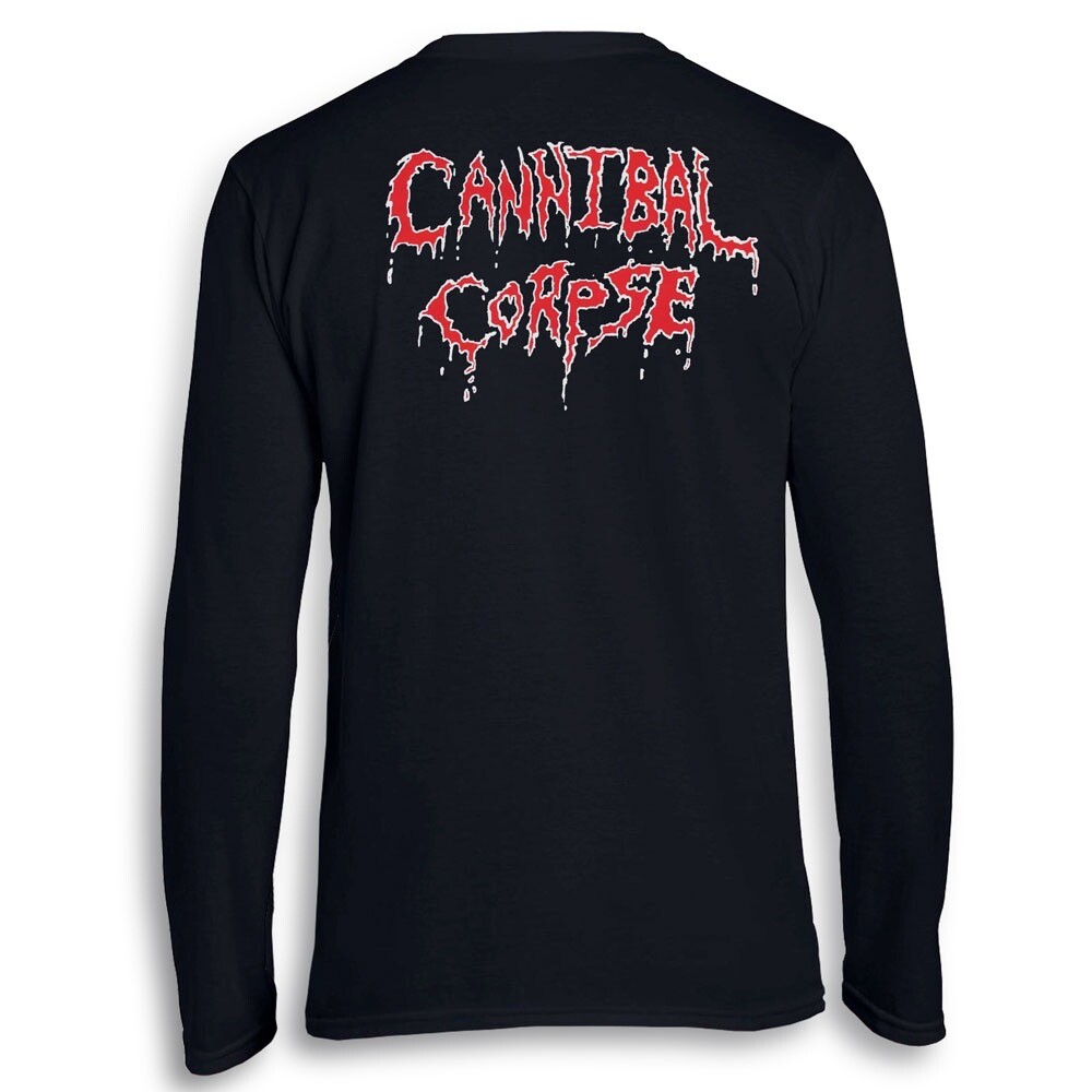 CANNIBAL CORPSE 長袖 Tシャツ 2002 ビンテージ メタル Vintage Cannibal Corpse Long Sleeve Shirt XL Butchered At