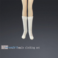 1/12 White Socks Stockings Clothes For 6inch Female TBL Action Figure Body Toys