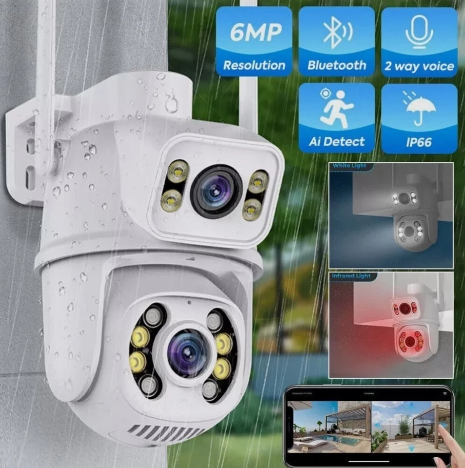 Telecamera Esterna WI FI WI-FI PTZ WIFI Camera Wireless Smart 2025