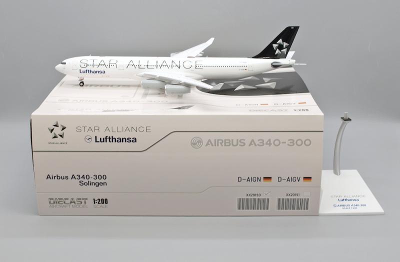 1:200 JC Wings Lufthansa AIRBUS A340-300​ Passenger Plane