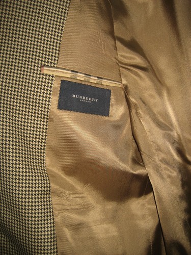 Chaqueta Blazer Burberry Vintage Hombre US 39S Gran Tamaño Mujeres 3 Botones 3 Bolsillos Lana - Imagen 9 de 10