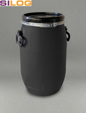 AKTION, Deckelfass, 60 l, Fass, Regentonne, schwarz