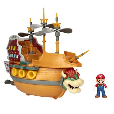 SUPER MARIO 404294-1SOC Bowser's Airship Spielset JAKKS Pacific 404294-SUPER Mar