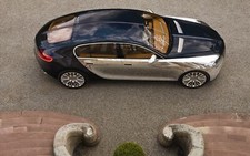 Cars bugatti vayron dual tone Desk Mat Stitched