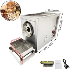 110VOutdoor Gas Coffee Nut Roaster Peanut Frying Machine Commercial Nut Roasting