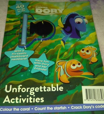  FINDING DORY Unforgettable Activities Book DISNEY PIXAR  BRAND NEW