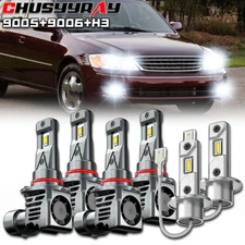 Fit Toyota Avalon 1998 1999 6000K 6x LED Headlight High Low Beam Fog Light Bulbs