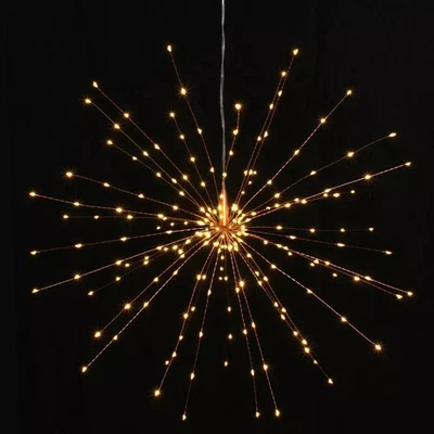 LIGHT STYLE LONDON Starburst 200 LED Mains Operated In & Outdoor Light Ornament 50cm Dia-Christmas