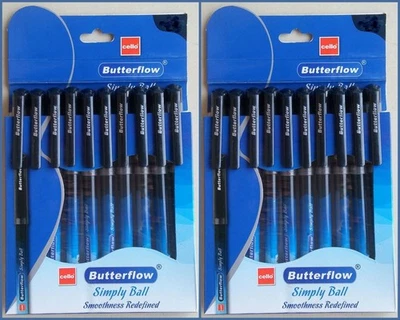 (Pack de 20) stylo à bille pour violoncelle BUTTERFLOW Simply 0,7 mm encre no... - Photo 1/3