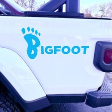 bigfoot decal vinyl decal for cars trucks laptop most smooth surfaces