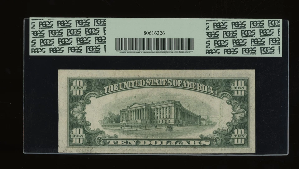 DBR 1950 $10 FRN Wide Cleveland Fr. 2010-Dw PCGS XF-40 Serial D36447811A - Image 2 of 2