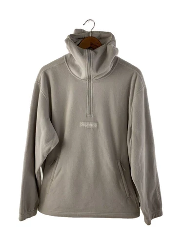 Felpa Supreme con cappuccio L poliestere grigia usata