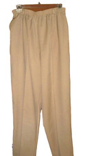 NEW Alfred Dunner  Women  s Dress Pants Straight Leg Size 14, 27  I Tan   J6