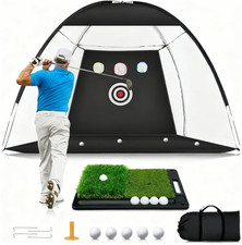 Golf Net, 10 X 7FT Golf Practice Nets for Backyard Driving Hitting Swing Chippin