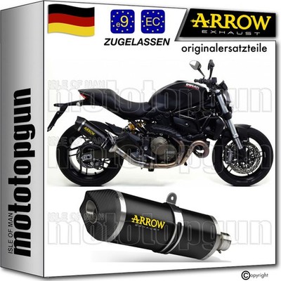 ARROW AUSPUFF OP RACE-TECH ALUMINIUM SCHWARZ C DUCATI MONSTER 821 2015 15