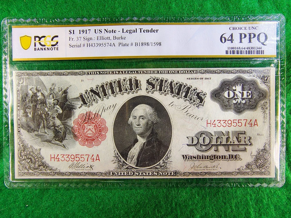 Uncirculated $1 1917 Year United States Large Size Notes for sale