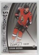 2017-18 SP Game Used Authentic Rookies 12/21 Logan Brown #181 7ez