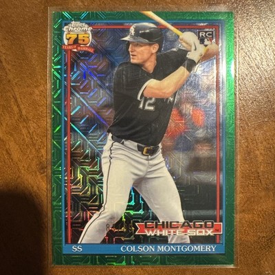 2026 Topps Series Two Colson Montgomery Green Mojo Refractor White Sox  81/99