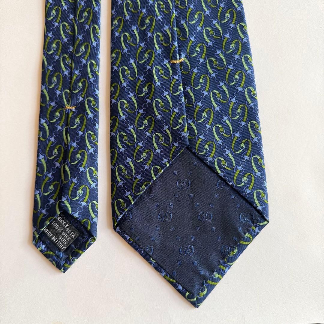 Gucci Necktie Tie 100% Silk Multicolor All-over Pattern 3.7 inches From Japan thumbnail 15