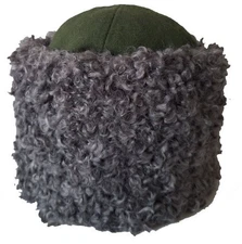 WW1 RUSSIAN IMPERIAL WINTER HAT M1910, "PAPAKHA", Faux astrakhan fur Repro