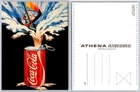 Vintage Coca-Cola Surfing Cola Postcard by Barry Lepard Athena 1980s Art