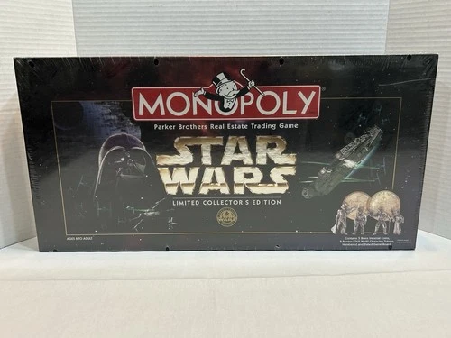 Vintage Star Wars Monopoly 1996 Limited Collectors Edition SEALED New In Box