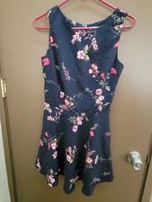 Vifa Modemize Women's Small Floral Sleeveless Dress Made in USA