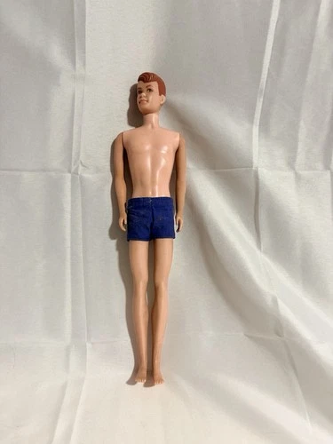 Vintage Allan Doll Titian Molded Hair Brown Eyes Straight Legs Mattel 1960 Japan