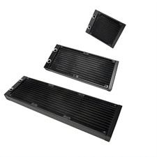OCOCOO 120mm 240mm 360mm Radiator Aluminum G1/4 Threads Water Cooling Black