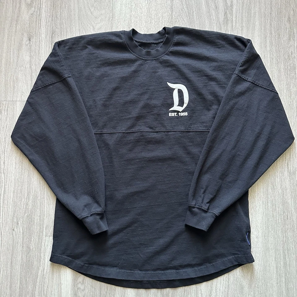 Disney Spirit Jersey Size Medium Black Disneyland Resort Pullover Long Sleeve - Image 2 of 4