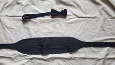 cummerbund and bow tie silk set